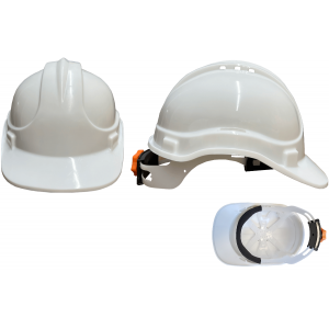 Vidalı  Ayarlı  Kulaklık Takılabilir Beyaz Baret KB660